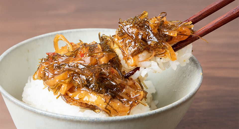 ほたて⽿⼊れ松前漬け